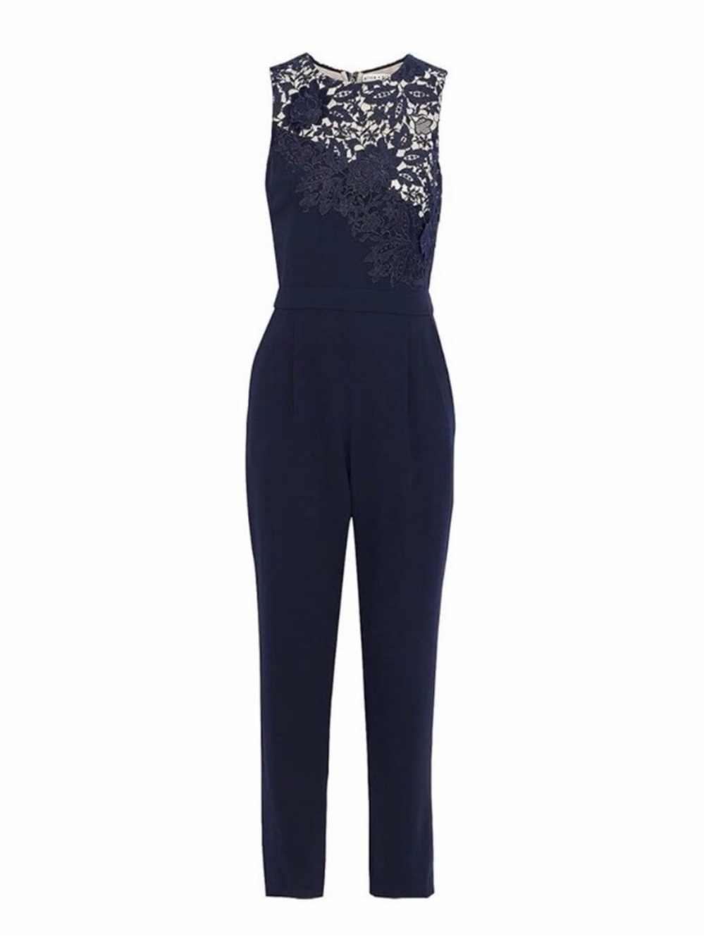 Alice + Olivia "Jeri" Navy Blue
Lace Jumpsuit